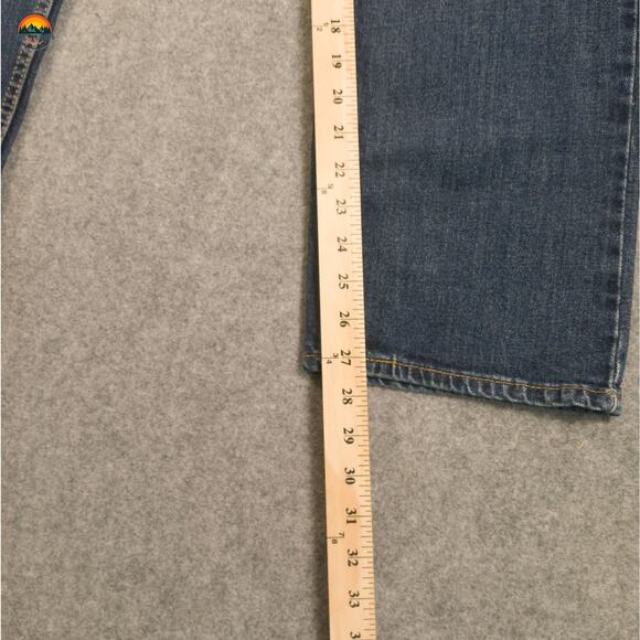 Levi's 505 Jeans Blue Medium Wash Straight Leg Tailored Denim Men's 36X27 - Picture 7 of 11